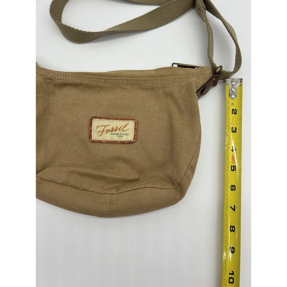 Vintage Y2K Fossil leather and fabric crossbody / shoulder bag - Picture 4 of 7